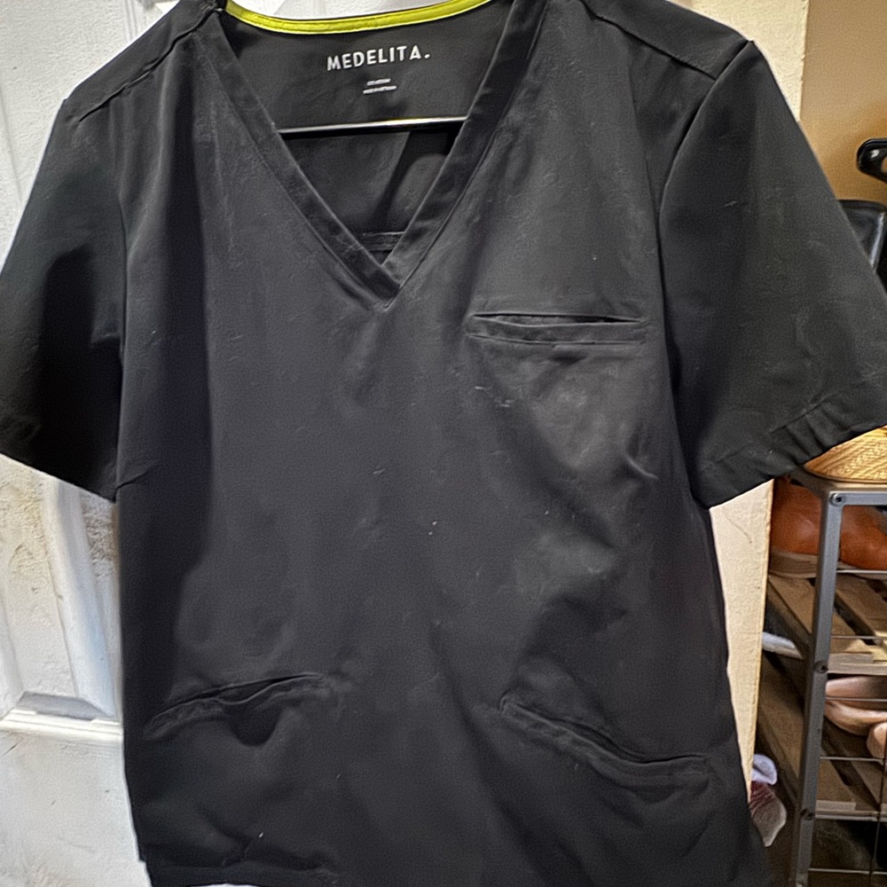 Women’s Black Scrub Top